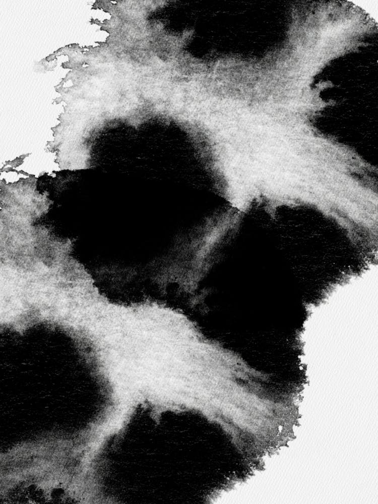 Black And White Splatter