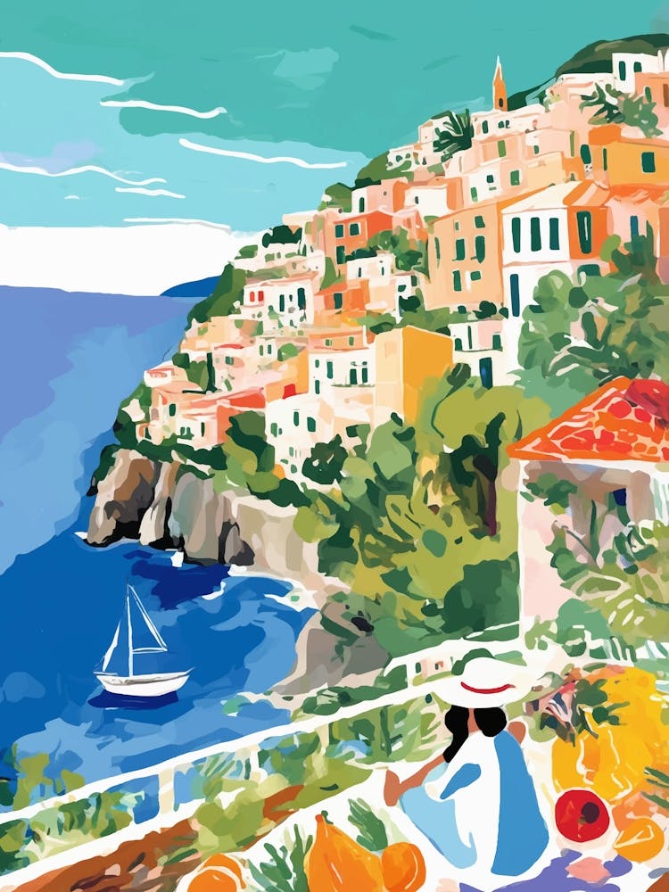 Côte Méditerranéenne Positano Amalfi Italie