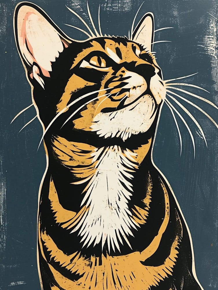 Bengal Linocut Blockprint 2
