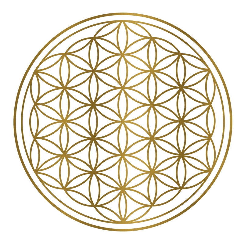Gold Flower Of Life Sacred Geometry