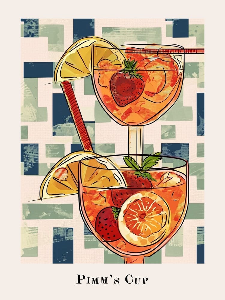 Pimm S Cup Tile Poster 3