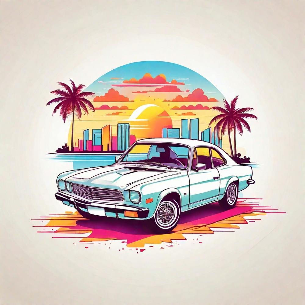 Car t shirt design