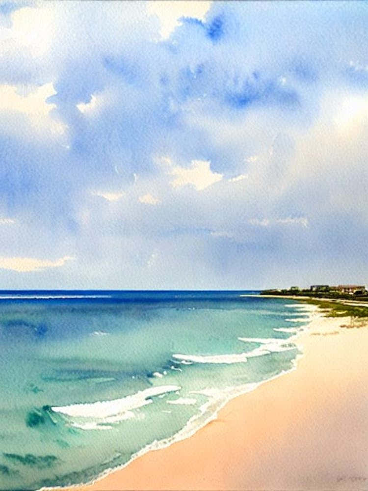 South Padre Island, Texas Watercolour