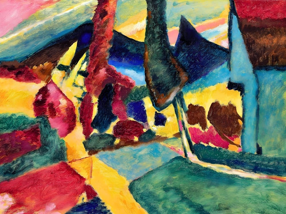 Wassily Kandinsky House In The Garden