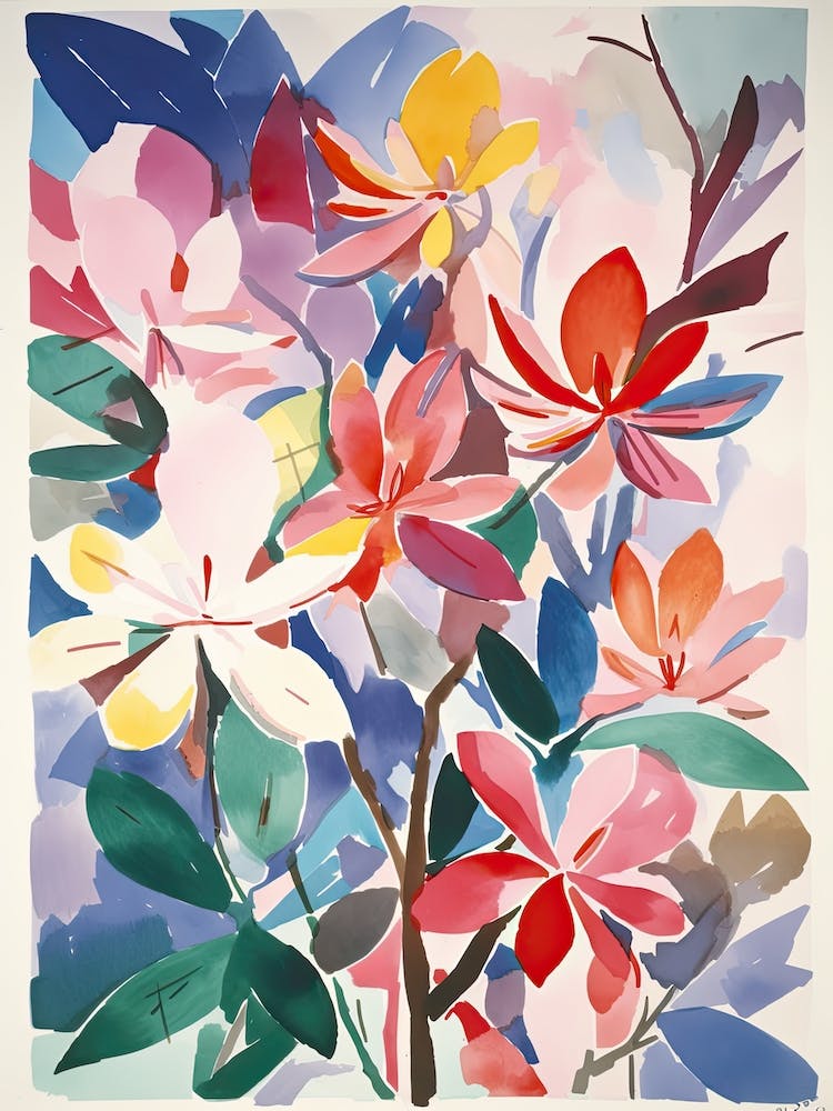 Magnolia Flower Illustration 1