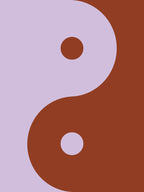 Yin Yang Brown And Purple