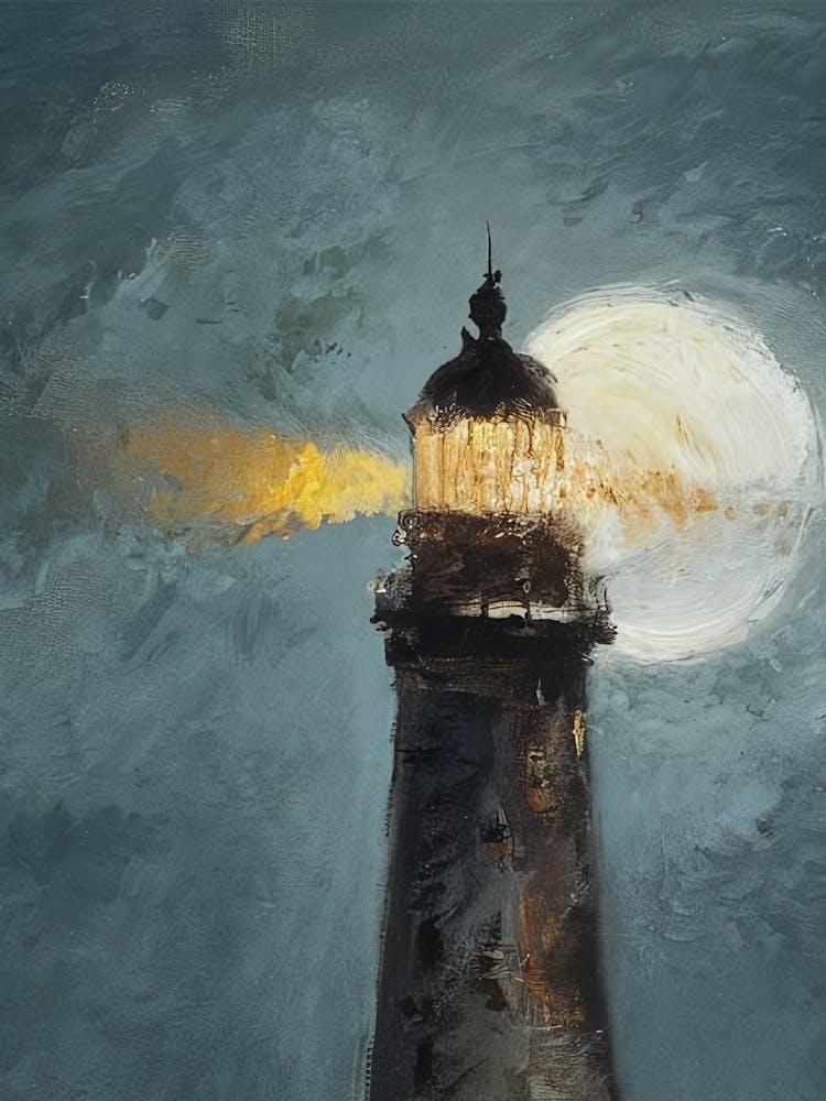 Lighthouse At Night