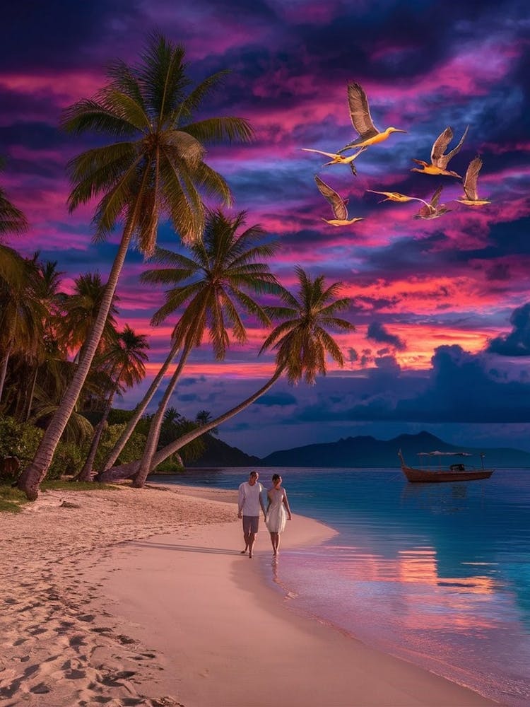 Coucher de Soleil sur la Plage 6