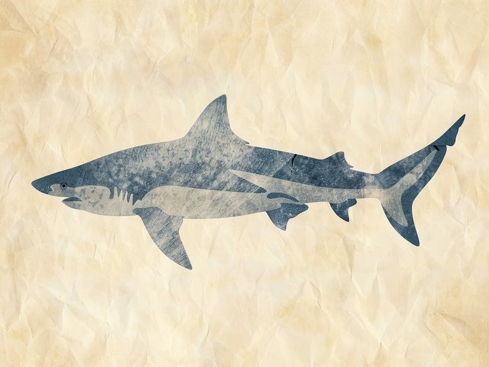 Mako Shark Grey Silhouette 6