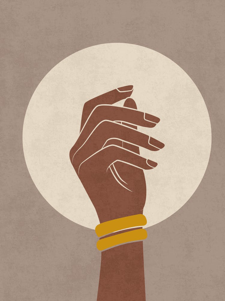 Boho Mid Century Hand