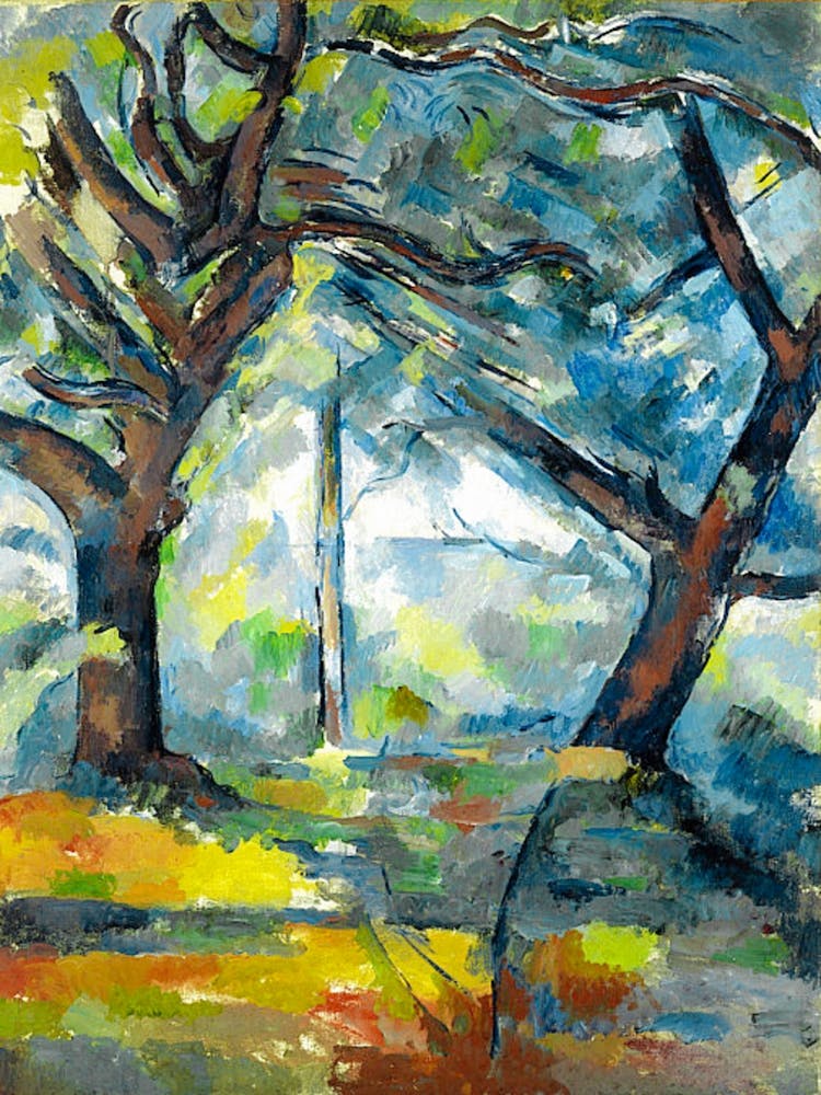 The Big Trees 1904 Oil on Canvas by Paul Cezanne | HD Remastered Vibrant and Immaculate
