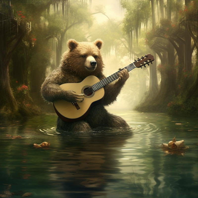 Bear Playing Guitar 2