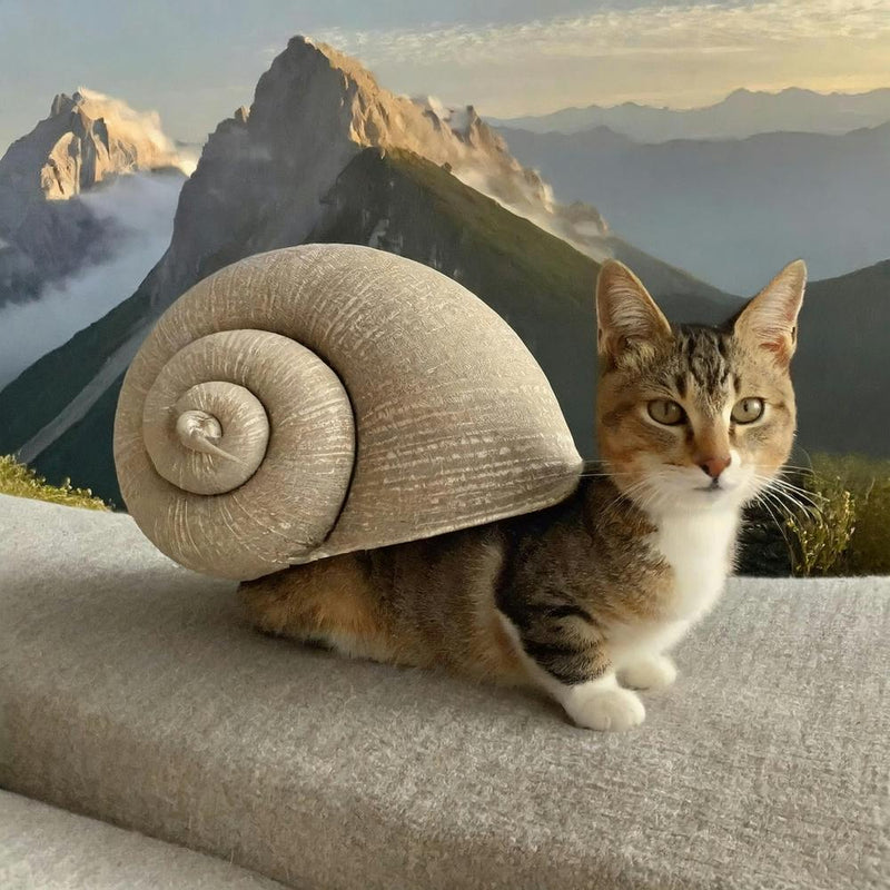 Cat Snail in the mountain 1