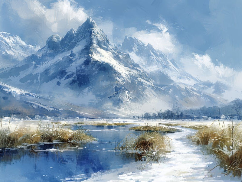 Winter Landscape Painting