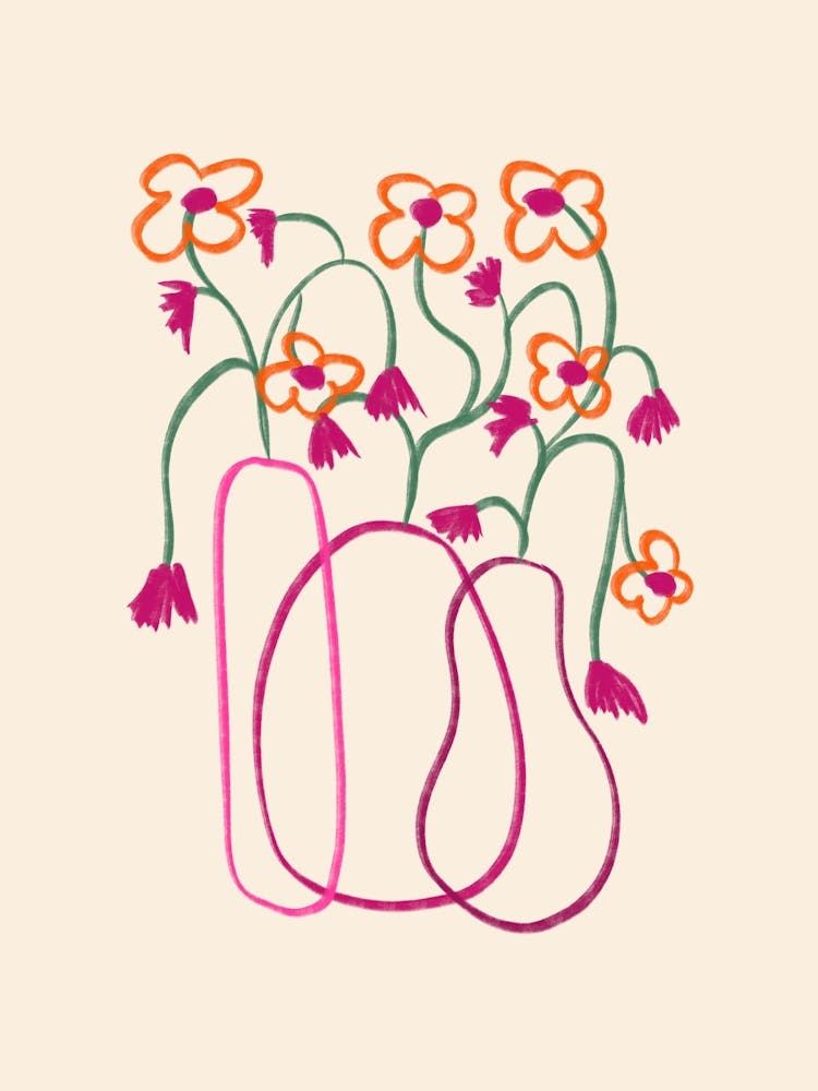Minimalist Flower Vase Poster