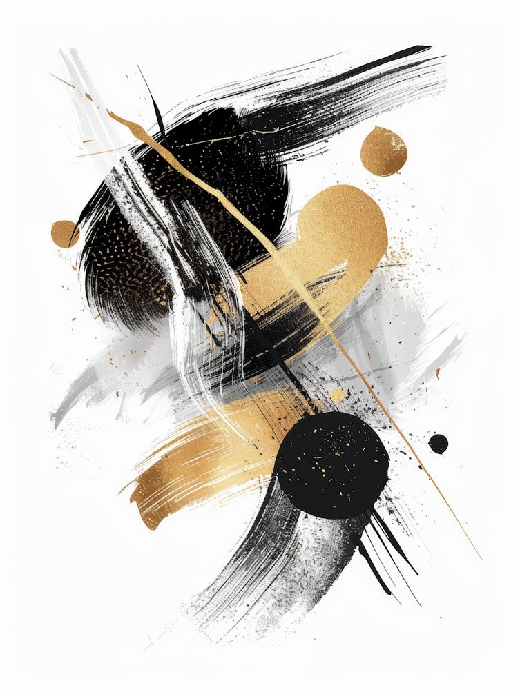Abstract Gold Canvas Print 6
