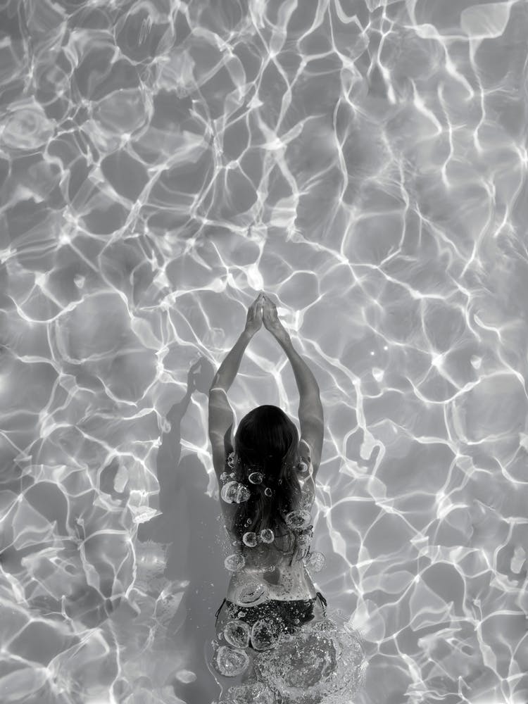 Liquid Love Black And White