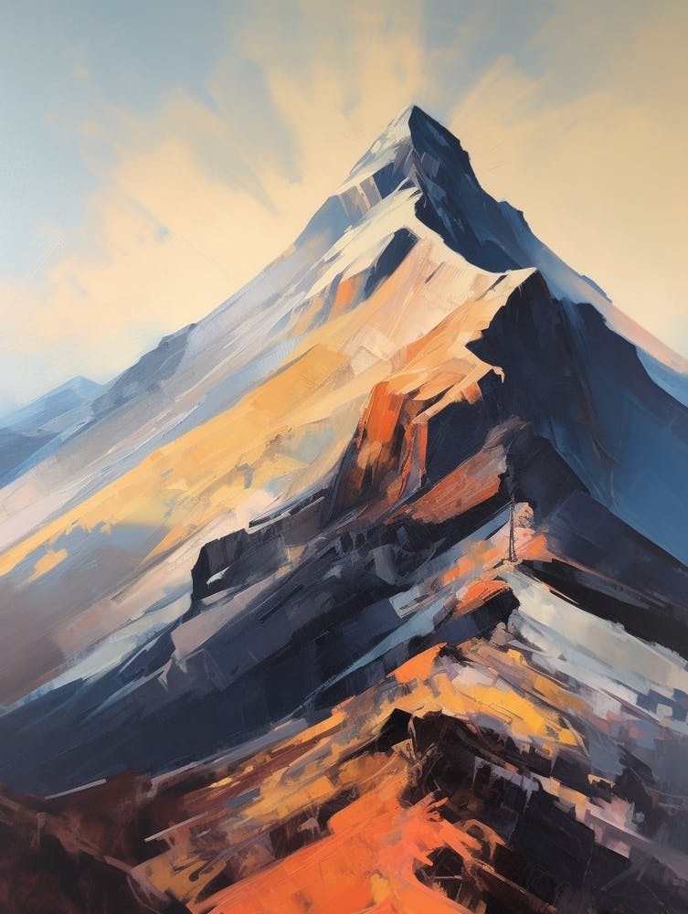 Snowdon Wales 3 Mountain Painting