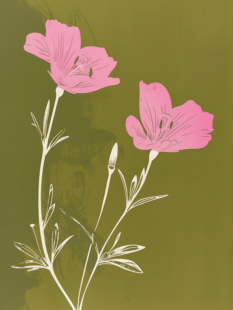 Pink & Green Statice 1