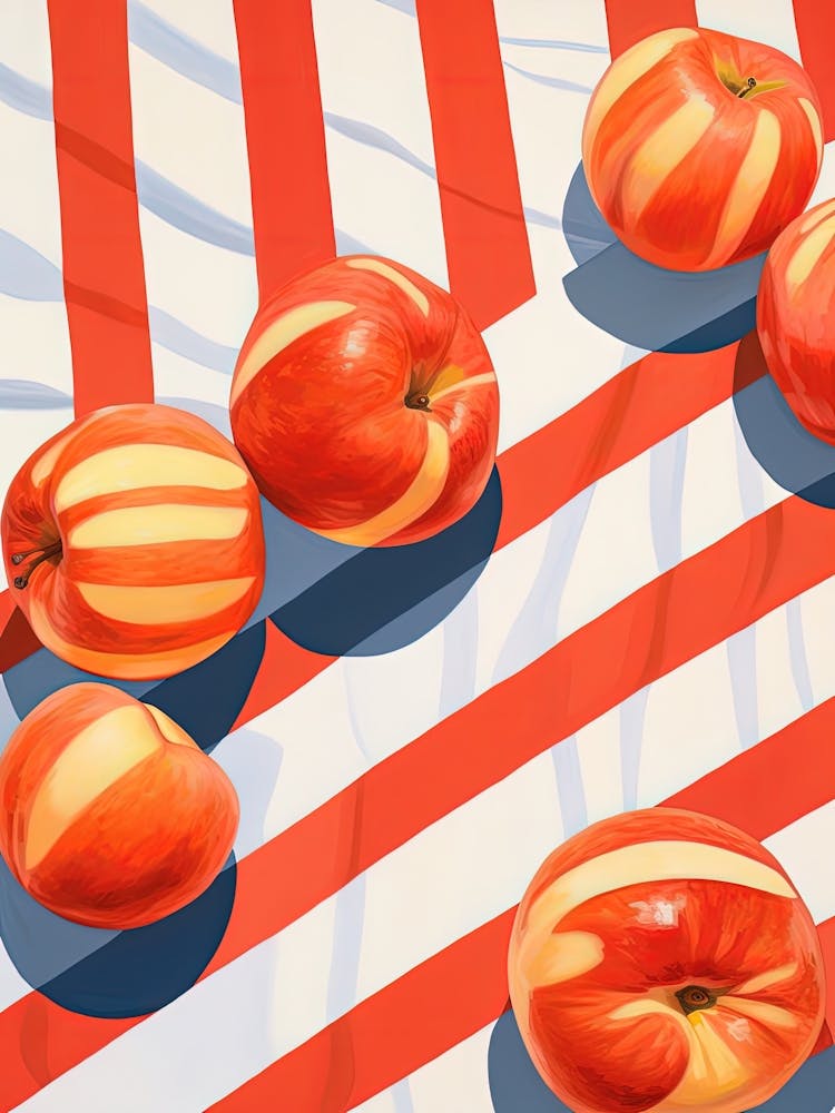 Nectarines Fruit Summer Illustration 4