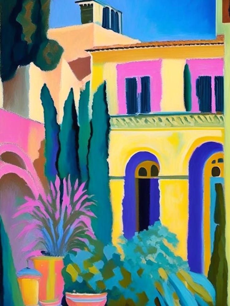 Villa Medici, Italy Abstract Still Life