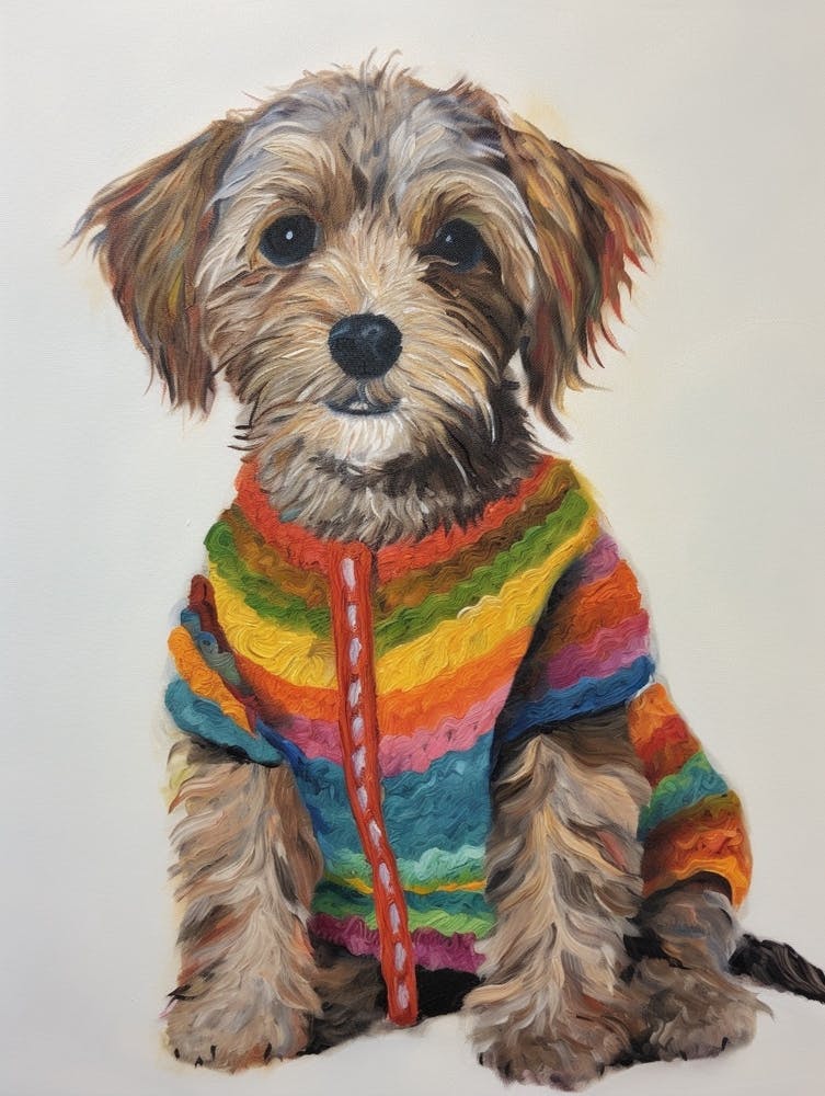 Baby Animal Wearing Sweater Puppy 1