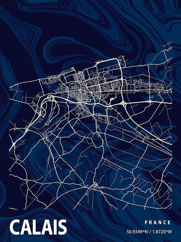 Calais Crocus Marble Map