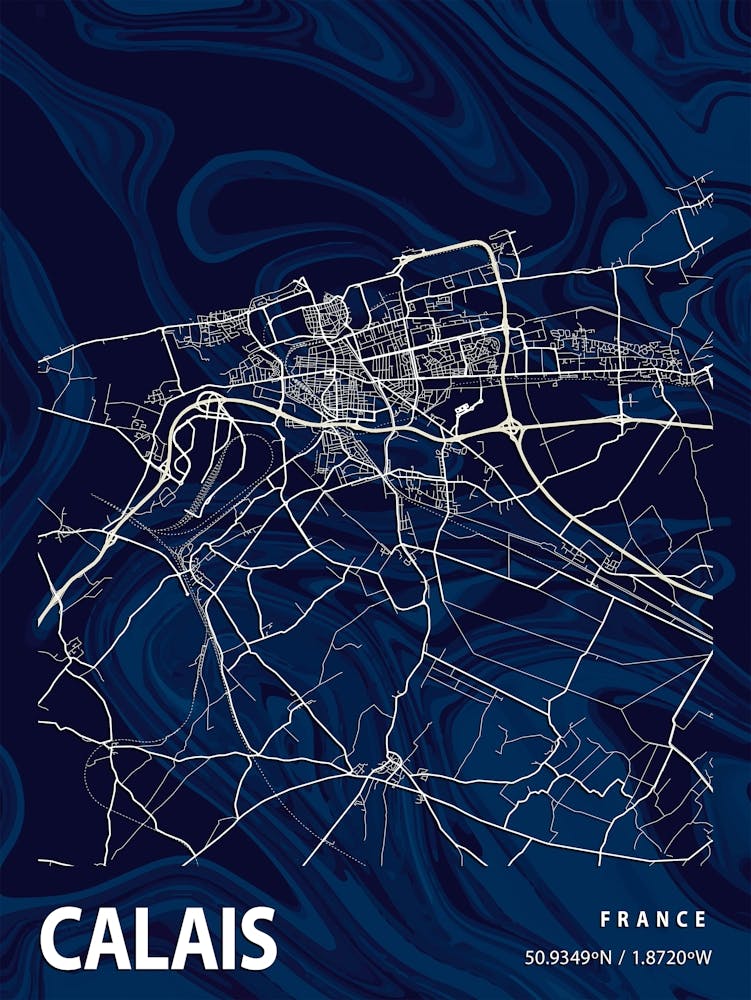 Calais Crocus Marble Map