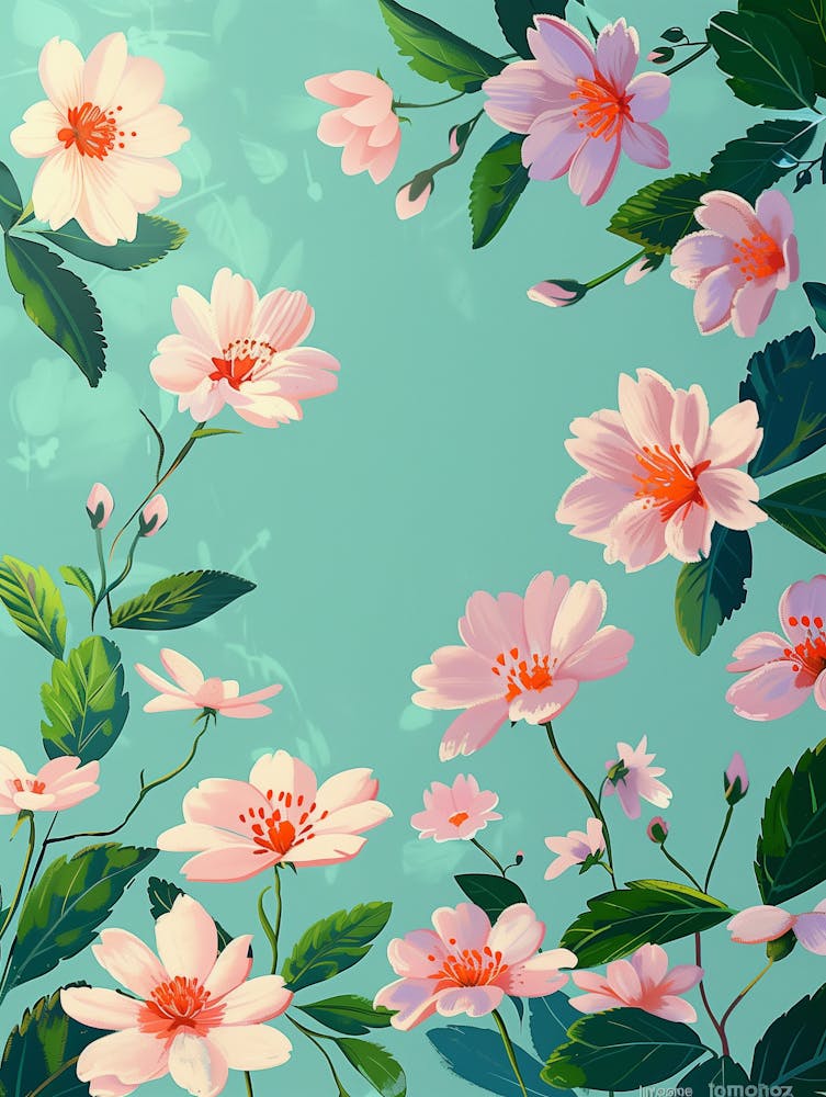Pink Flowers Wallpaper