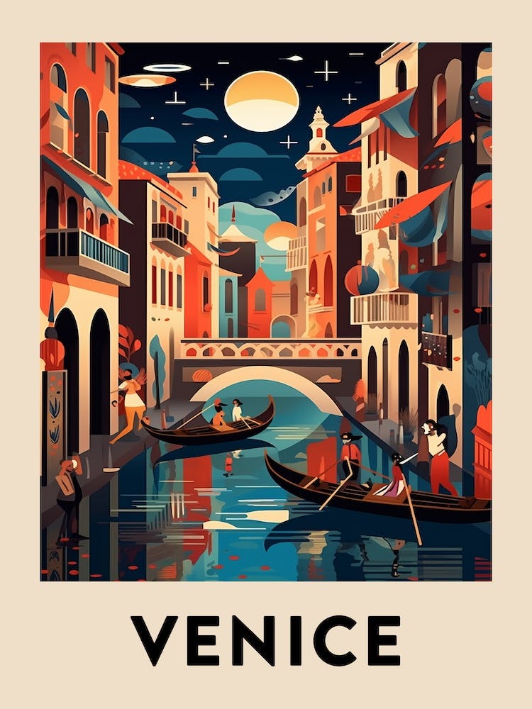 Vintage Travel Poster Venice 8
