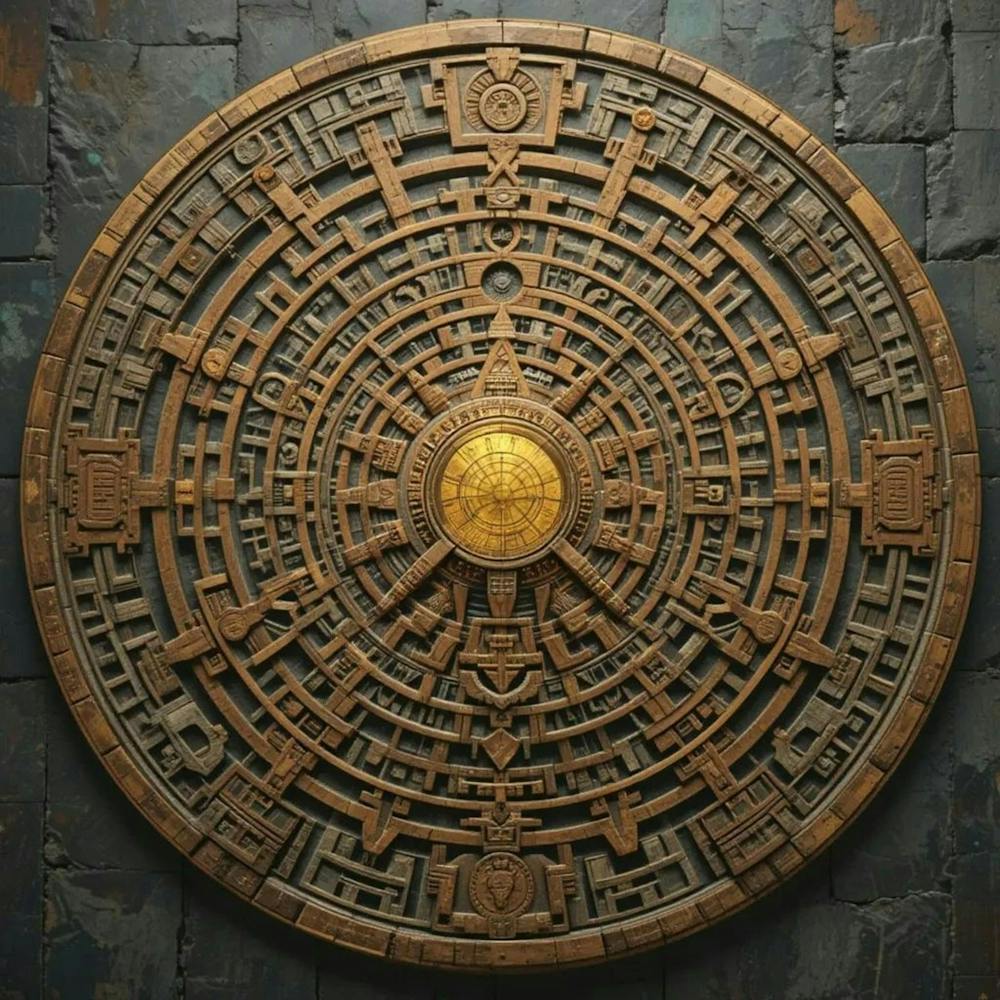 Azteken-Wandkunst