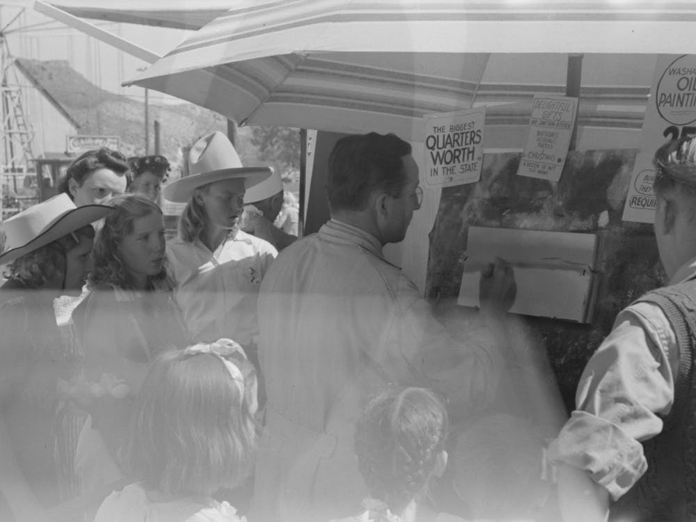 Untitled Photo, Possibly Related To Concession, Fourth Of July, Vale, Oregon By Russell Lee