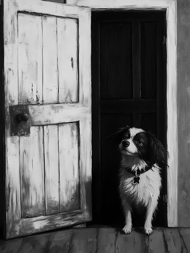 Dog In The Doorway