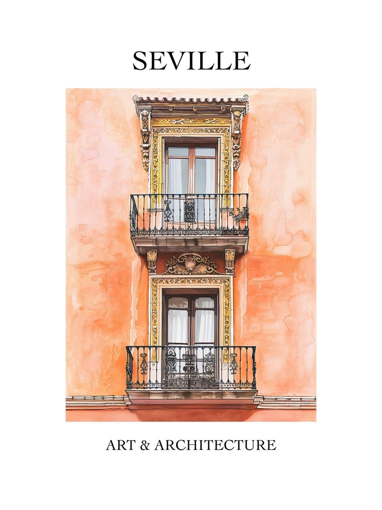 Seville Travel And Architecture Poster 2