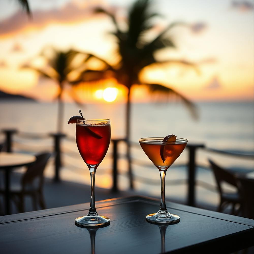 Sunset drinks