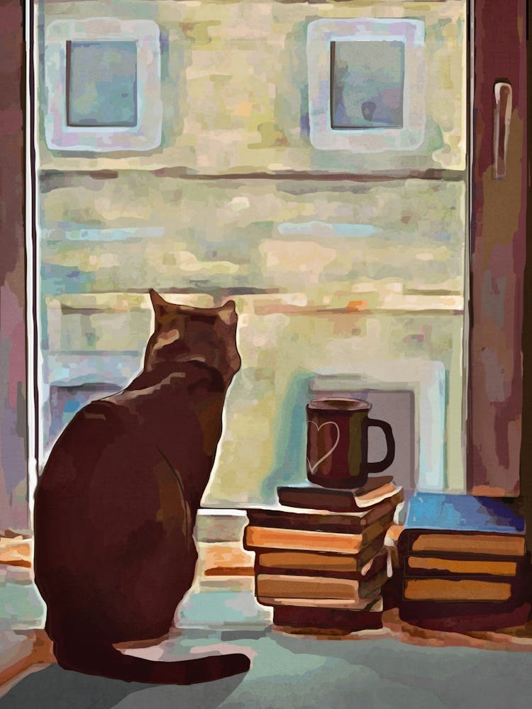 Katze Am Fenster