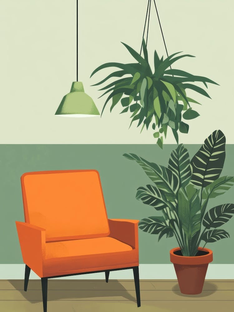 Living Room With Plants 4