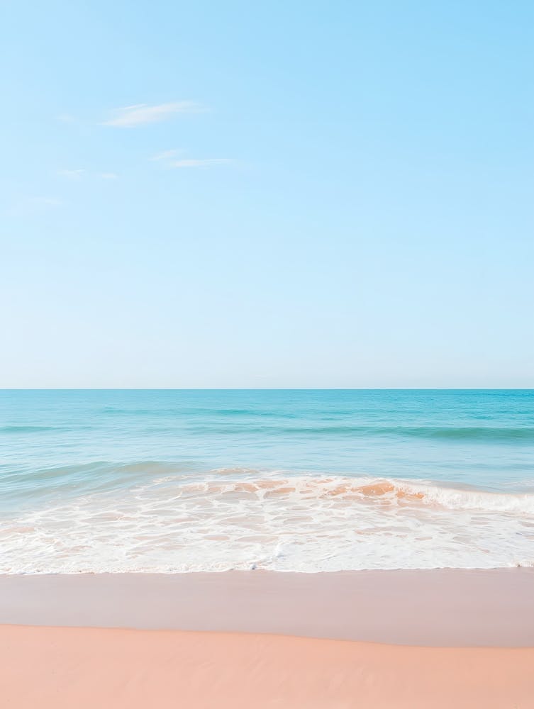 Dreamy Shoreline – A Tranquil Escape into Soft Hues