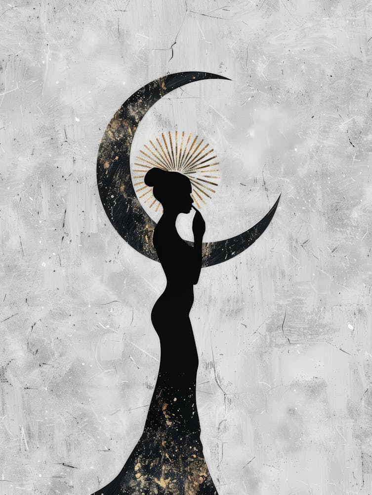 I Am The Moon Canvas Print