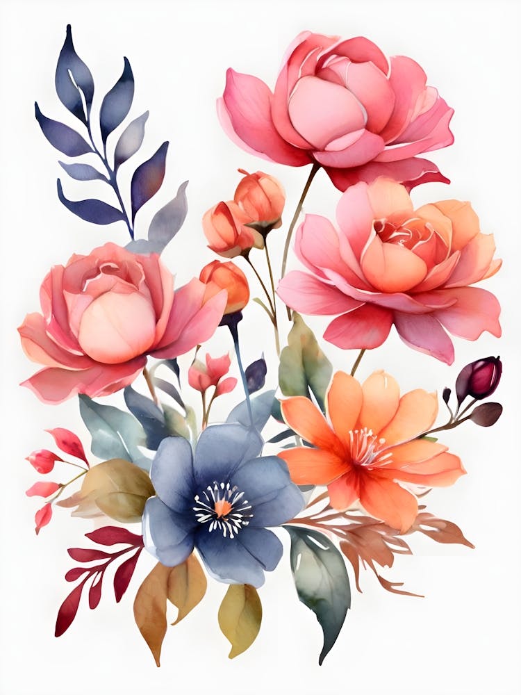 Watercolor Flowers 46