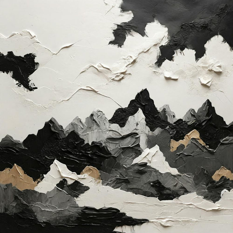 Abstract Mountain Painting