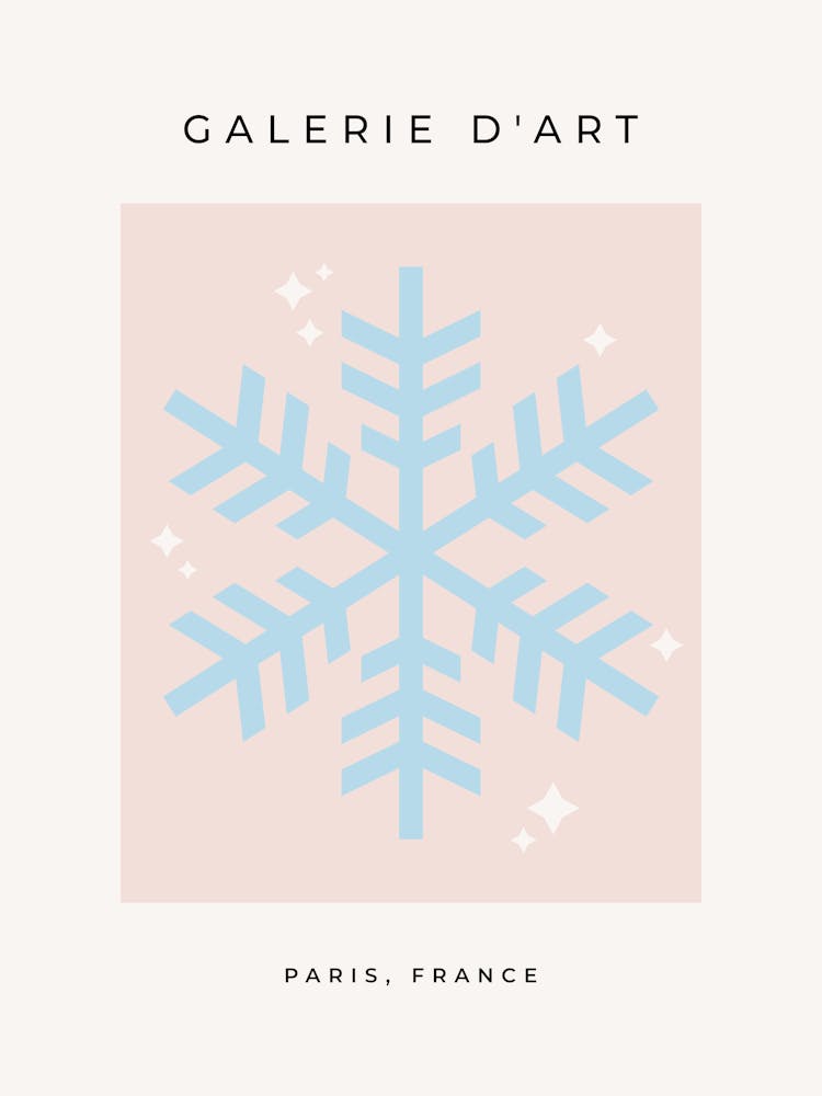 Christmas Snowflake Blue