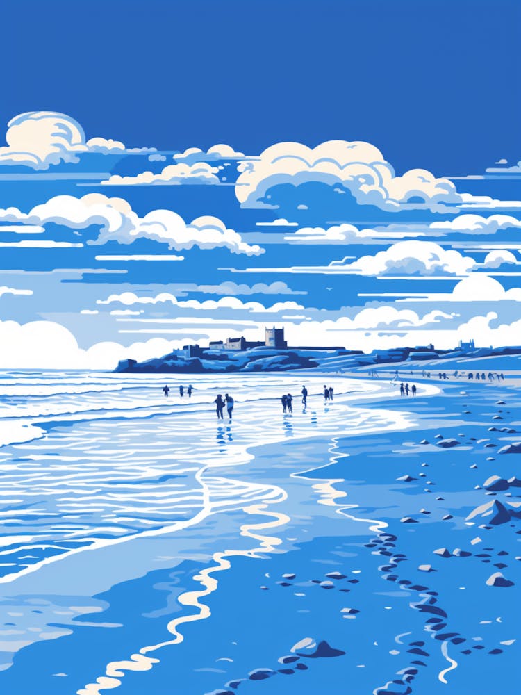 A Picture Of Bamburgh Beach Northumberland 1