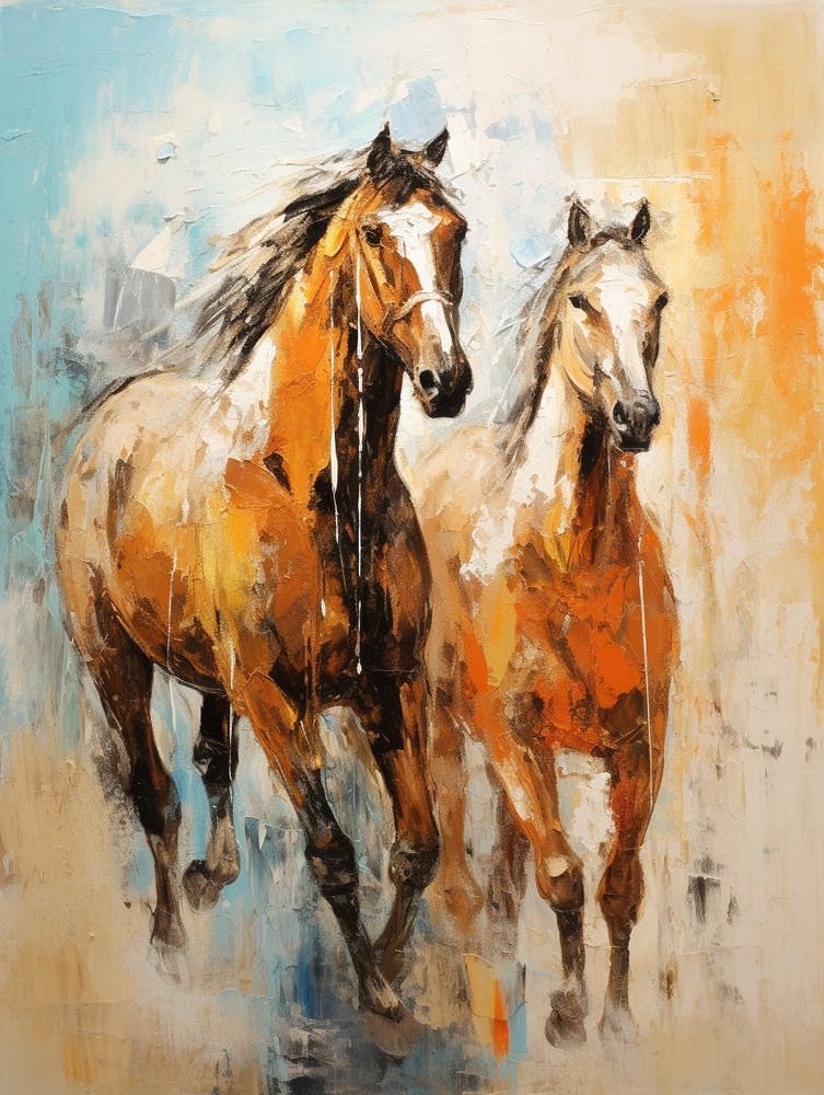 Horse Abstract Expressionism 1