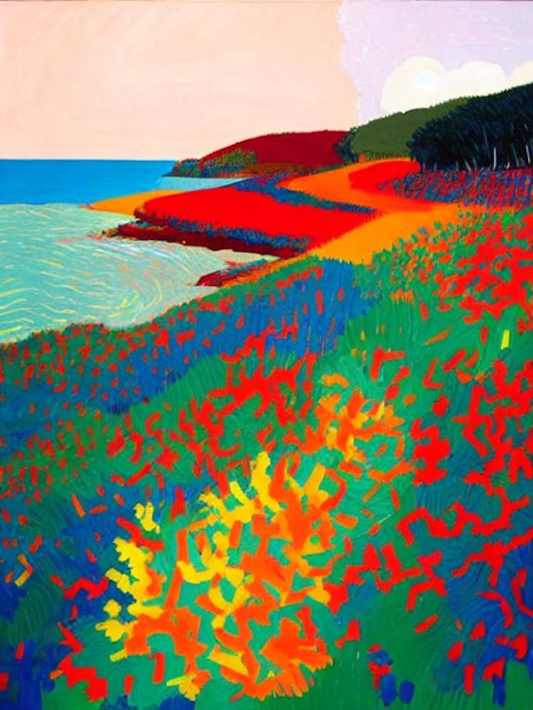 Scotts Head Beach, Australia Hockney Style