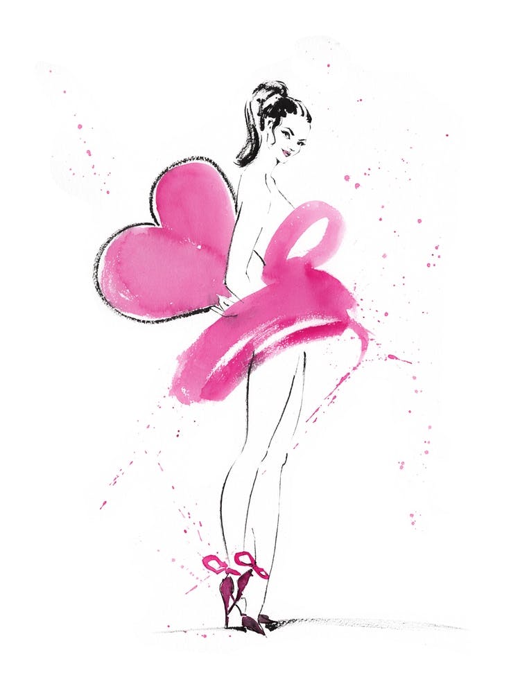 Love Is Pink Watercolor