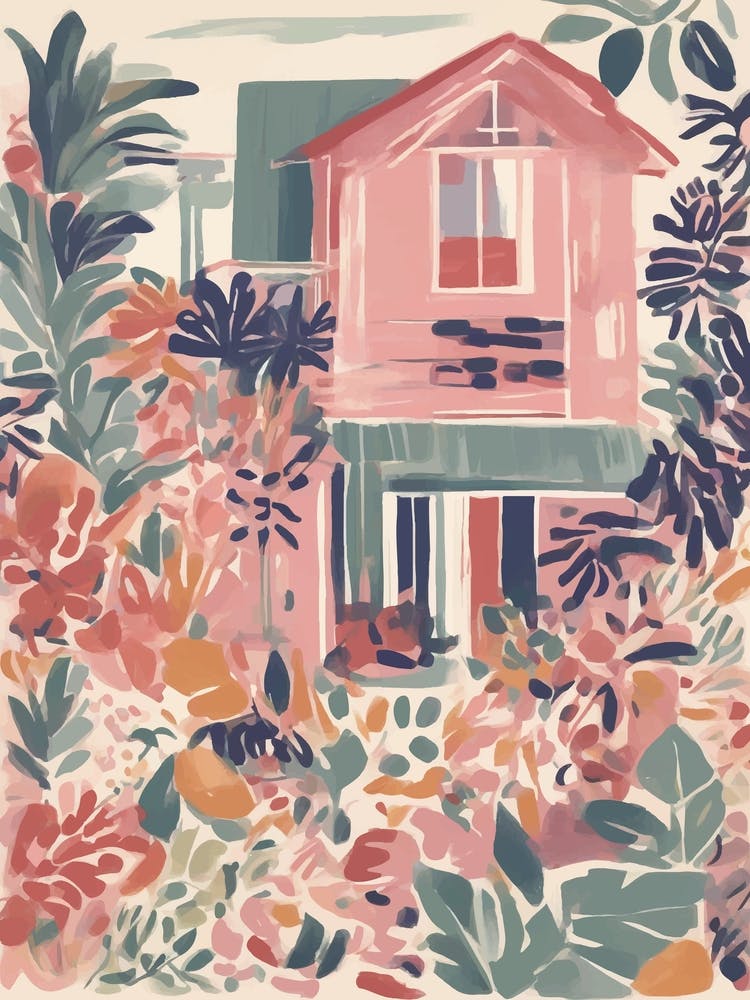 Pink beach House