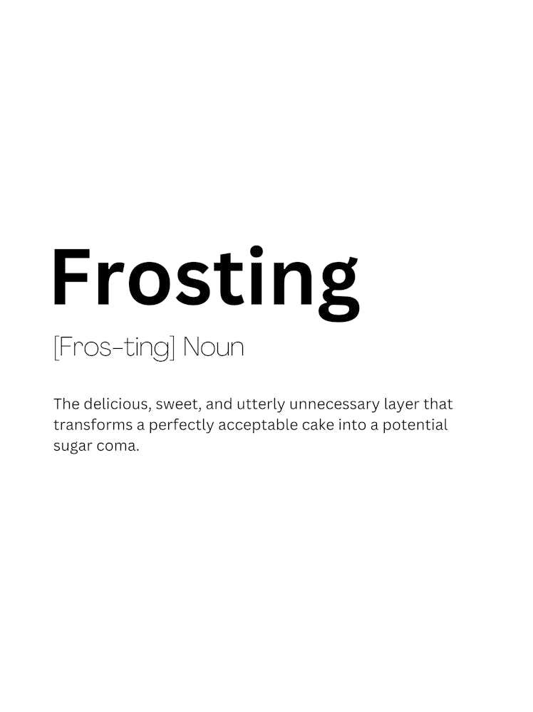Frosting Definition Meaning