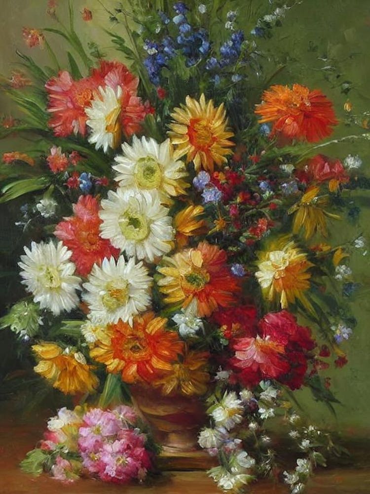 Gerberas Painting 3 Flower