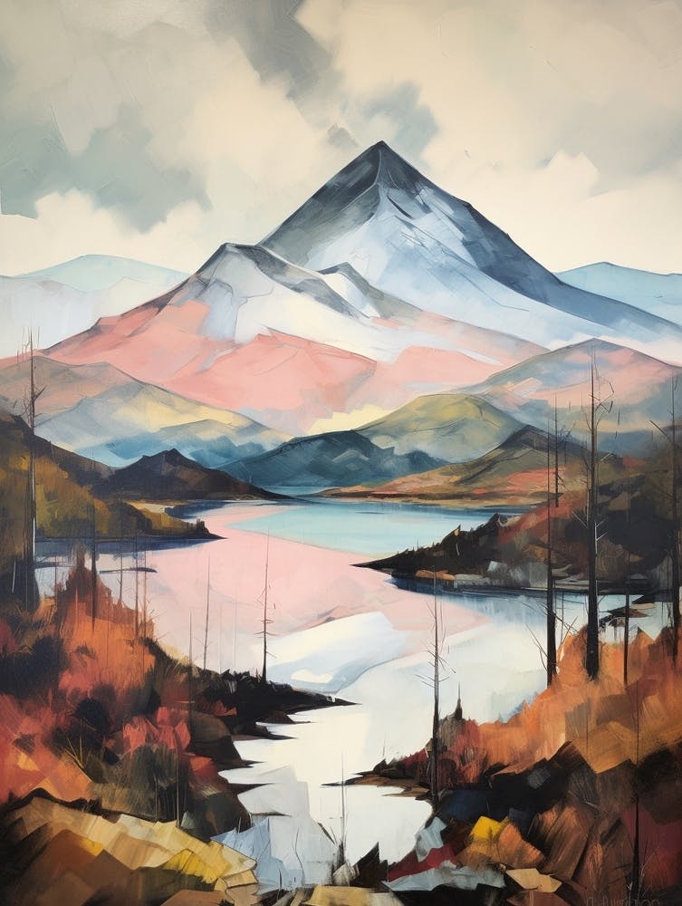 Ben Vorlich Loch Earn Scotland 3 Mountain Painting